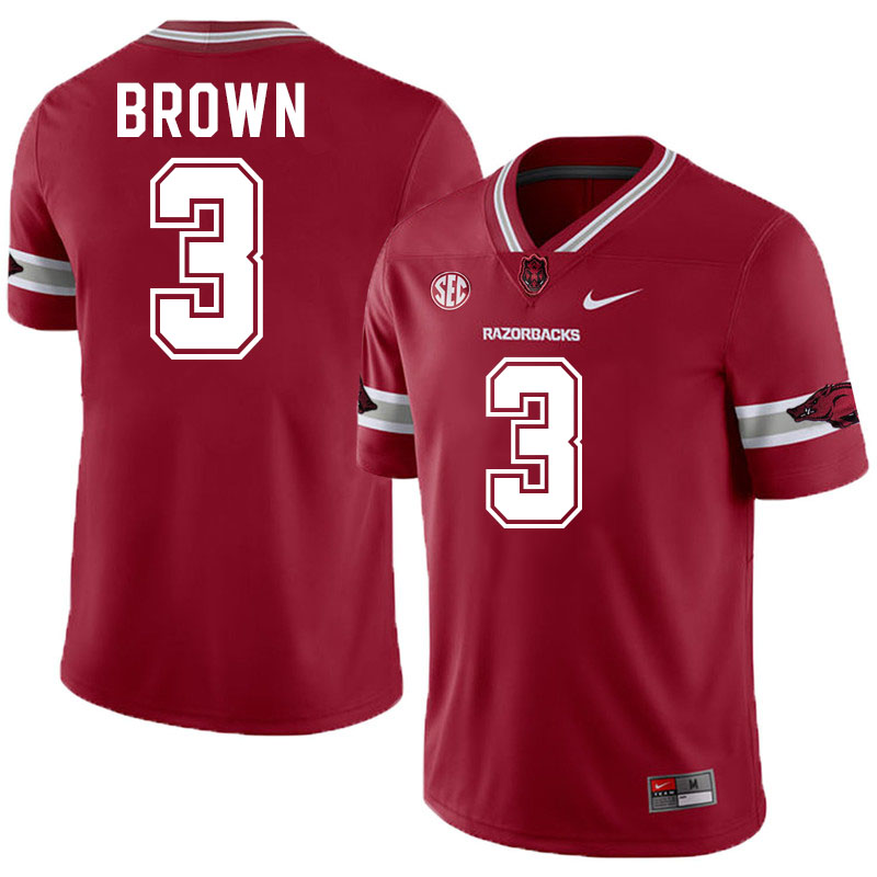#3 CJ Brown Arkansas Jersey,Arkansas Razorbacks College Football Jerseys Stitched-Alternate  #3 CJ Brown Arkansas Jersey,Arkansas Razorbacks College Football Jerseys Stitched-Alternate
